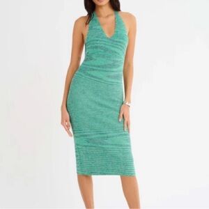 Elegant Green Maxi Dress